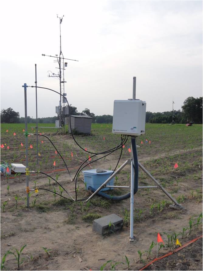 Pesticide instrumentation, Photo by Tim Gish